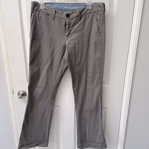 NWT Banana Republic ultra soft grey chinos. Famous for just a little stretch!